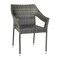 Flash Furniture Gray PE Rattan Wicker Patio Dining Chair, 4PK 4-TT-TT02-GY-GG - alternate 3